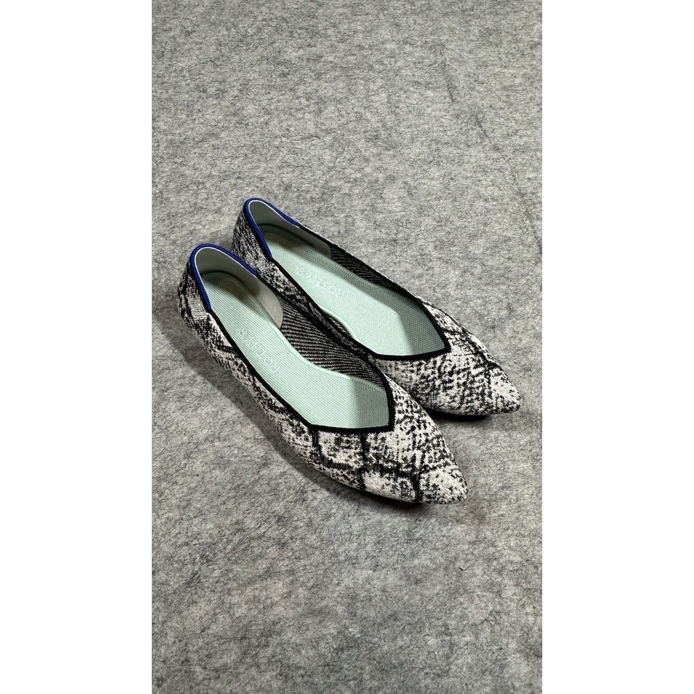 Rothy's The Point Python (Rare Retired) Size: 10 Gray Pattern